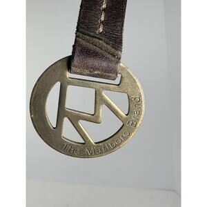 The Marlboro Brand Brass & Leather Keychain